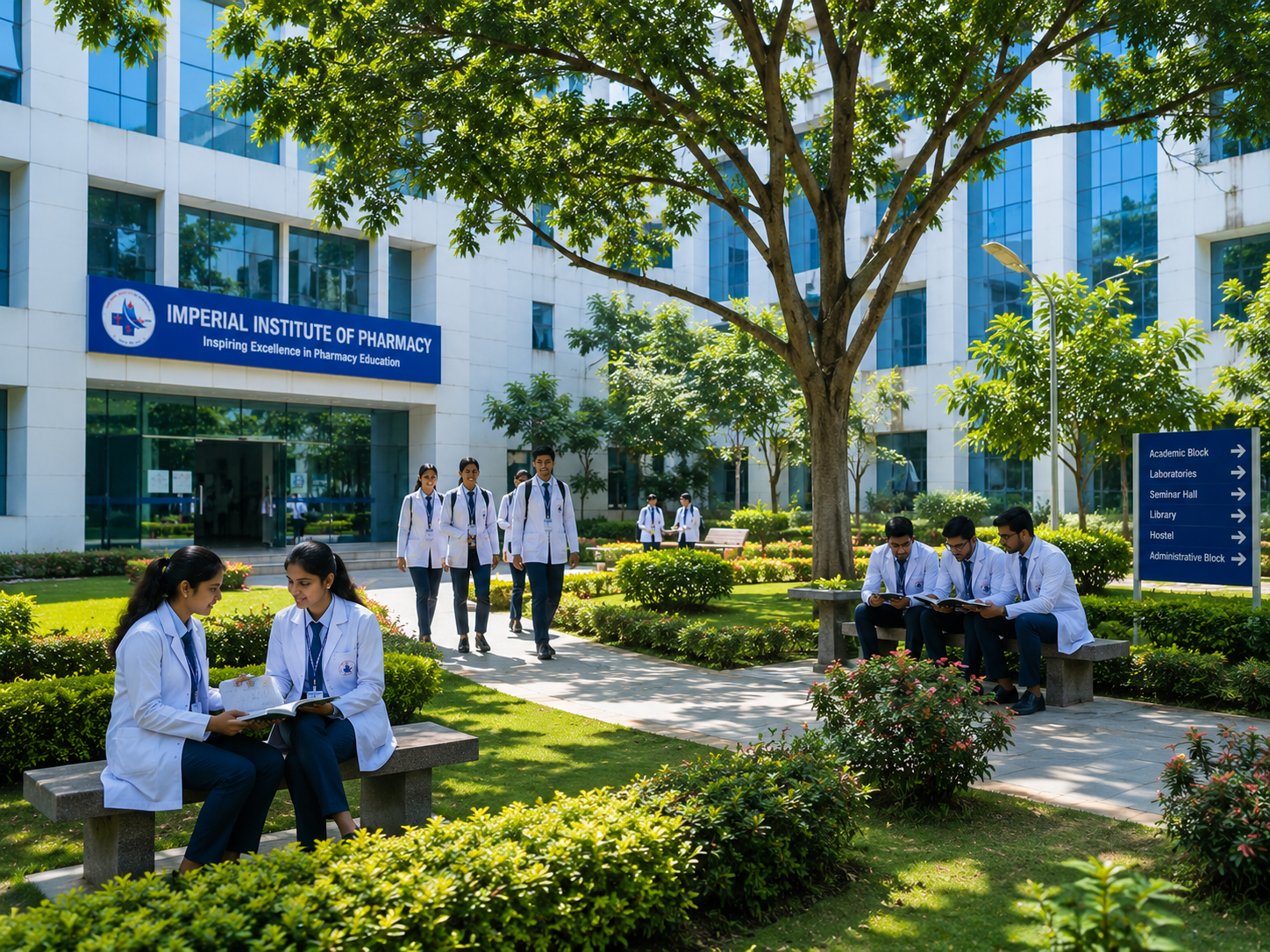 Campus garden area