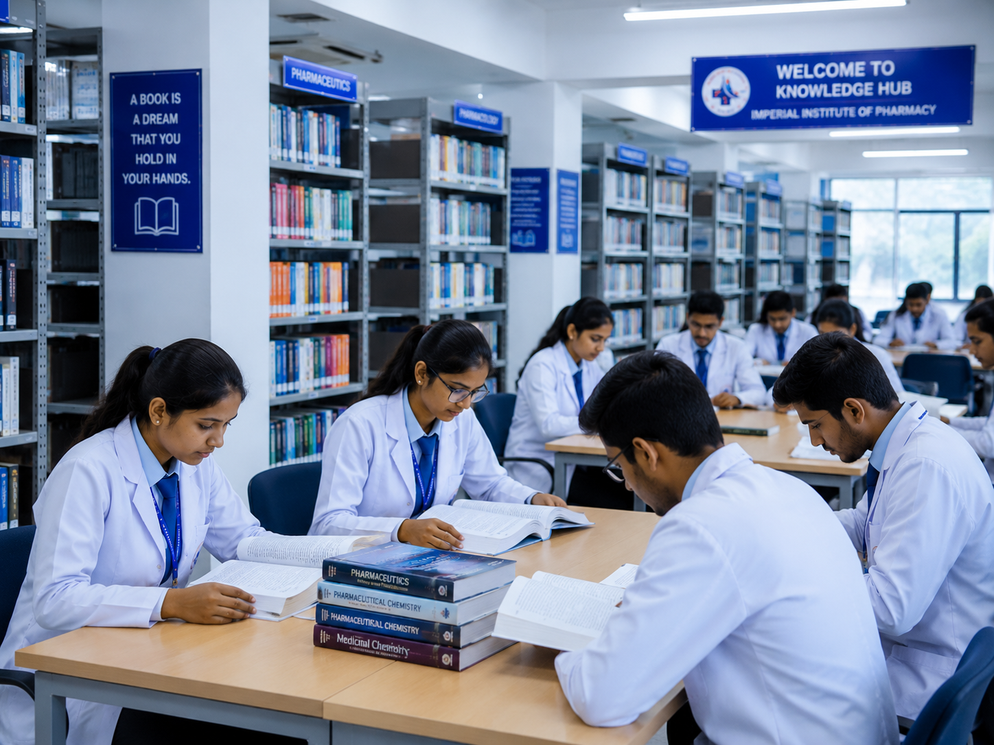 Library reading area